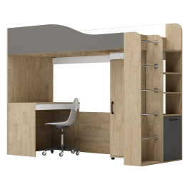 Модул "Крис М2" - Сонома храбър /графит/бяло