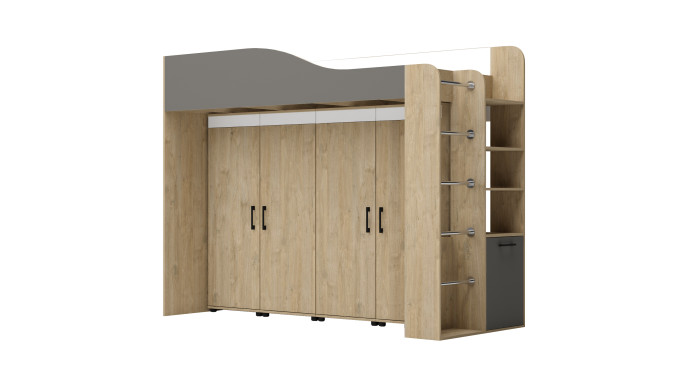 Модул "Крис М3" - Сонома харбър /графит/бяло