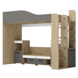 Модул "Крис М4" - Сонома храбър/графит/бяло