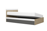 Легло "Крис" - Сонома Харбър /графит/бяло Легло "Крис" - Сонома Харбър /графит/бяло