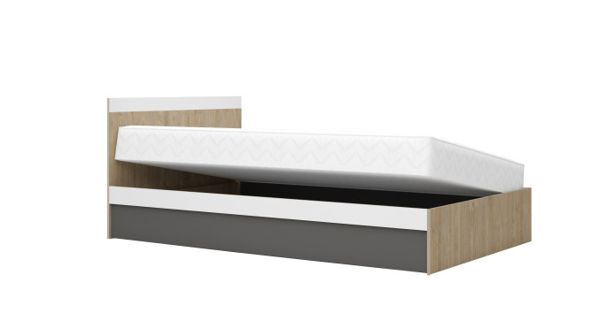 Легло "Крис" - Сонома Харбър /графит/бяло Легло "Крис" - Сонома Харбър /графит/бяло