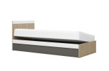 Легло "Крис" - Сонома Харбър /графит/бяло Легло "Крис" - Сонома Харбър /графит/бяло