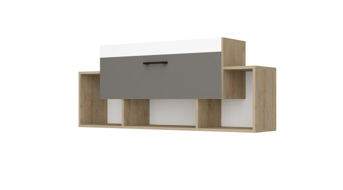 Модул "Крис М7" - Сонома храбър/графит/бяло Модул "Крис М7" - Сонома храбър/графит/бяло