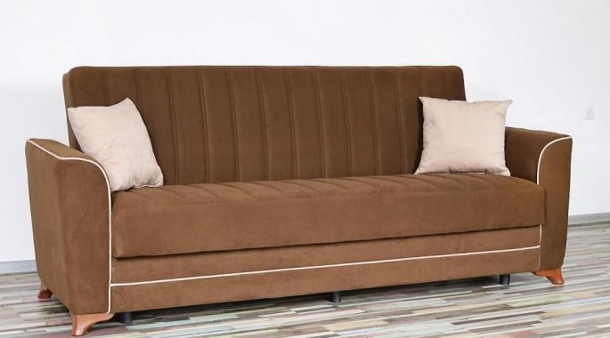 Разтегателен диван "Madrid" - кафяв