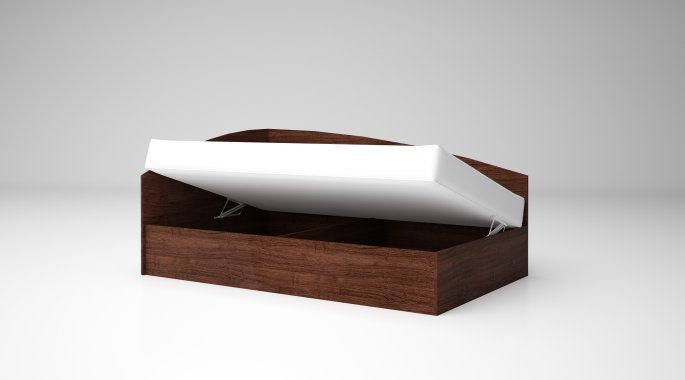 Легло "Лео 4" - венге амбър