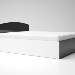 Легло "Лео 6" - антрацит гланц/бял гланц