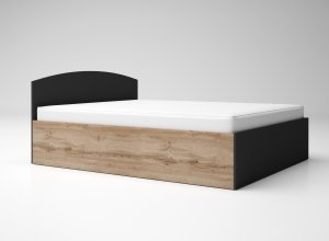Легло "Лео 6" - дъб вотан/антрацит