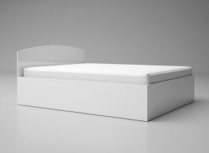Легло "Лео 6" - бял гланц
