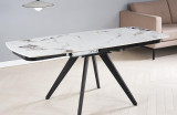 Разтегателната трапезна маса Compact White Marbel