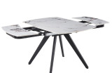 Разтегателната трапезна маса Compact White Marbel