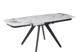 Разтегателната трапезна маса Compact White Marbel