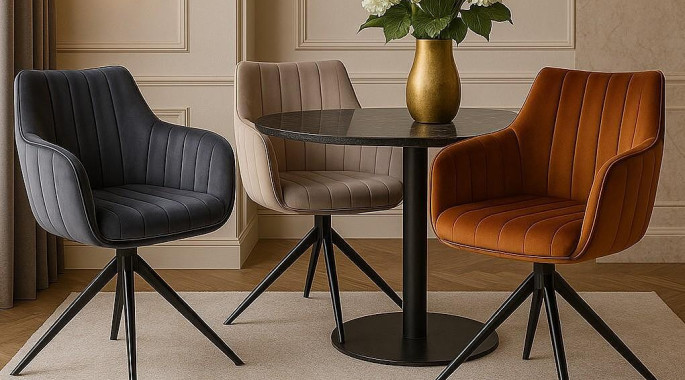 Трапезен стол Colin Velvet Трапезен стол Colin Velvet