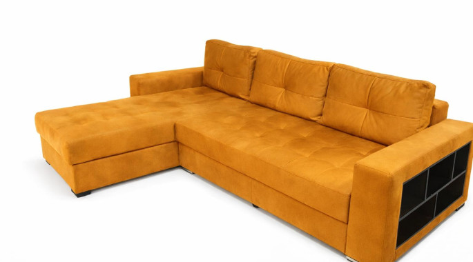 Ъглов диван "Катания с етажерка " Ъглов диван "Катания с етажерка "