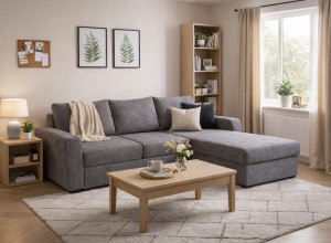 Ъглов диван "Хавай" - сив