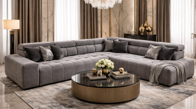 Ъглов диван Плаза по размер